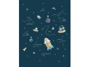 Dětská vliesová obrazová tapeta Vesmír 3552-1, 212 x 275 cm, Oh lala, ICH Wallcoverings
