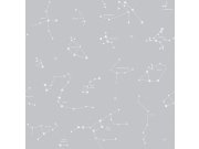 Papírová tapeta na zeď šedá Souhvězdí 3361-3, Oh lala, ICH Wallcoverings