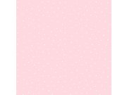 Růžová papírová tapeta na zeď, bílé puntíky 459-2, Pippo, ICH Wallcoverings