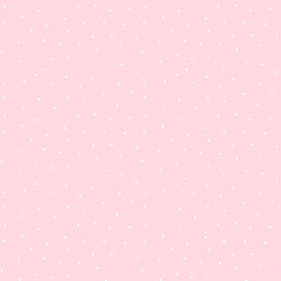 Růžová papírová tapeta na zeď, bílé puntíky 459-2, Pippo, ICH Wallcoverings - Papírové tapety