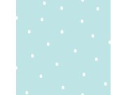 Tyrkysová papírová tapeta s puntíky / skvrnami 460-1, Pippo, ICH Wallcoverings