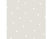 Papírová tapeta na zeď šedá s puntíky / skvrnami 460-3, Pippo, ICH Wallcoverings