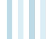 Modrobílá papírová tapeta s pruhy, proužky 461-1, Pippo, ICH Wallcoverings