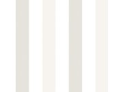 Papírová tapeta na zeď, bílé a šedé pruhy, proužky 461-5, Pippo, ICH Wallcoverings