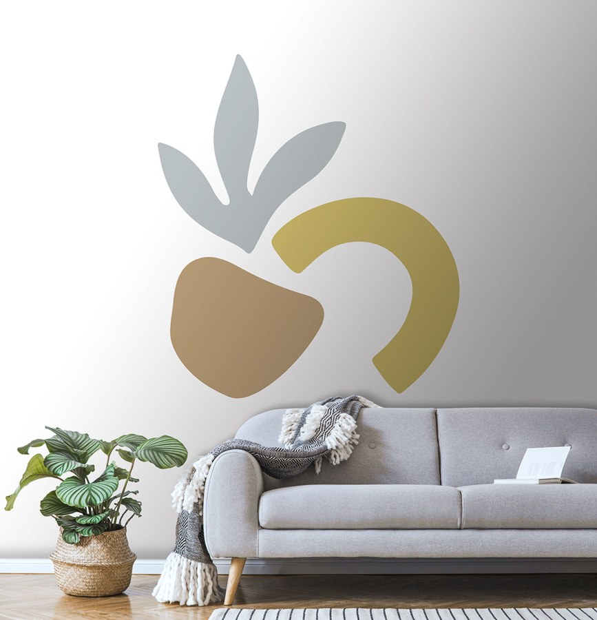 Předklížená vliesová variabilní dekorace na zeď, PLC065, Platinum Shapes, Decoprint - Vliesové tapety