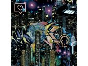 Speciální "svítící" vliesová tapeta na zeď Noční město GV24226, Good Vibes, Decoprint