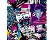 Kolážová vliesová tapeta pro teenagery GV24230, Good Vibes, Decoprint