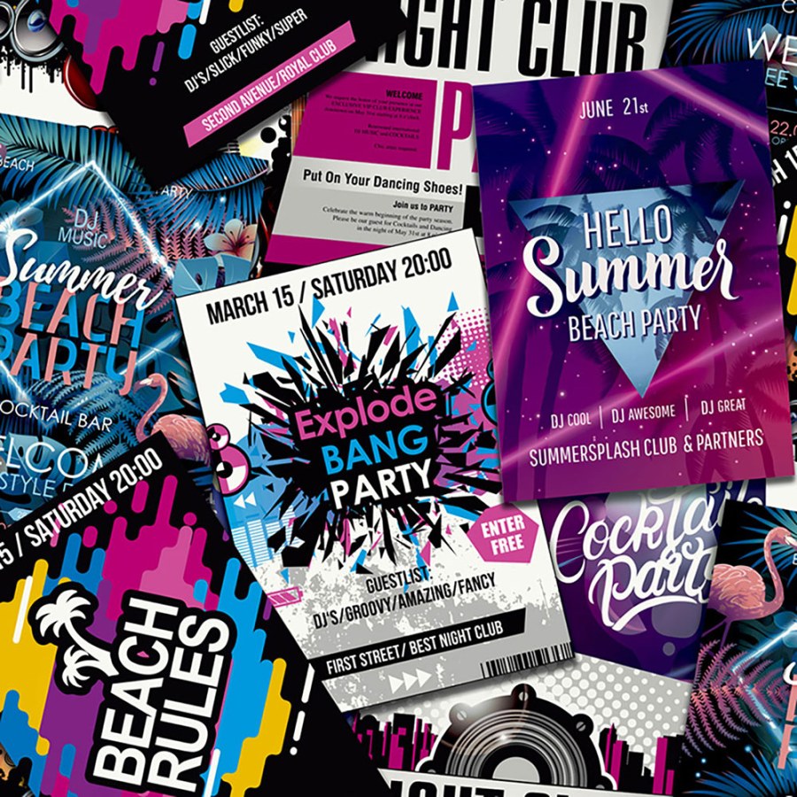 Kolážová vliesová tapeta pro teenagery GV24230, Good Vibes, Decoprint - Vliesové tapety