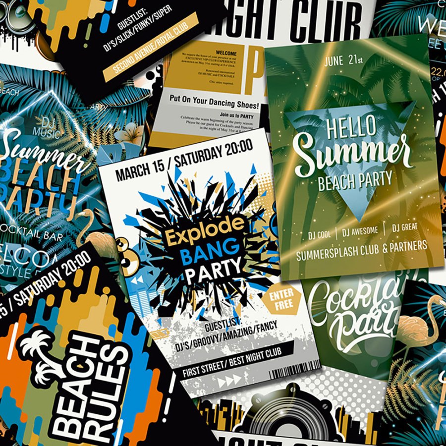 Kolážová vliesová tapeta pro teenagery GV24231, Good Vibes, Decoprint - Vliesové tapety