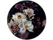 Předklížená kruhová květinová vliesová tapeta na zeď, PLC048, Platinum Shapes, Decoprint