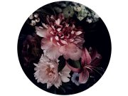 Předklížená kruhová květinová vliesová tapeta na zeď, PLC047, Platinum Shapes, Decoprint