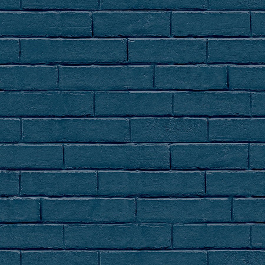 Vliesová tapeta na zeď, imitace petrolejově modré cihly GV24257, Good Vibes, Decoprint - Vliesové tapety