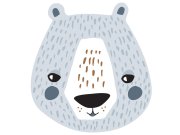 Předklížená dětská vliesová tapeta na zeď, Medvěd, PLC034, Platinum Shapes, Decoprint