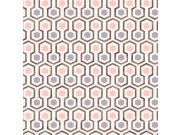 Geometrická vliesová tapeta s barevnými hexagony GV24291, Good Vibes, Decoprint