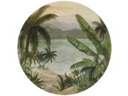 Předklížená kruhová vliesová tapeta na zeď, Tropická krajina, PLC027, Platinum Shapes, Decoprint