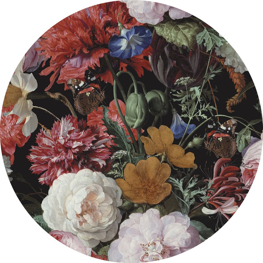 Předklížená kruhová květinová vliesová tapeta na zeď, PLC021, Platinum Shapes, Decoprint Předklížená kruhová květinová vliesová tapeta na zeď, PLC021, Platinum Shapes, Decoprint