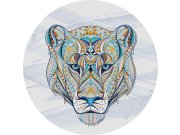 Předklížená vliesová tapeta na zeď, dekorace Modrý lev, PLC019, Platinum Shapes, Decoprint