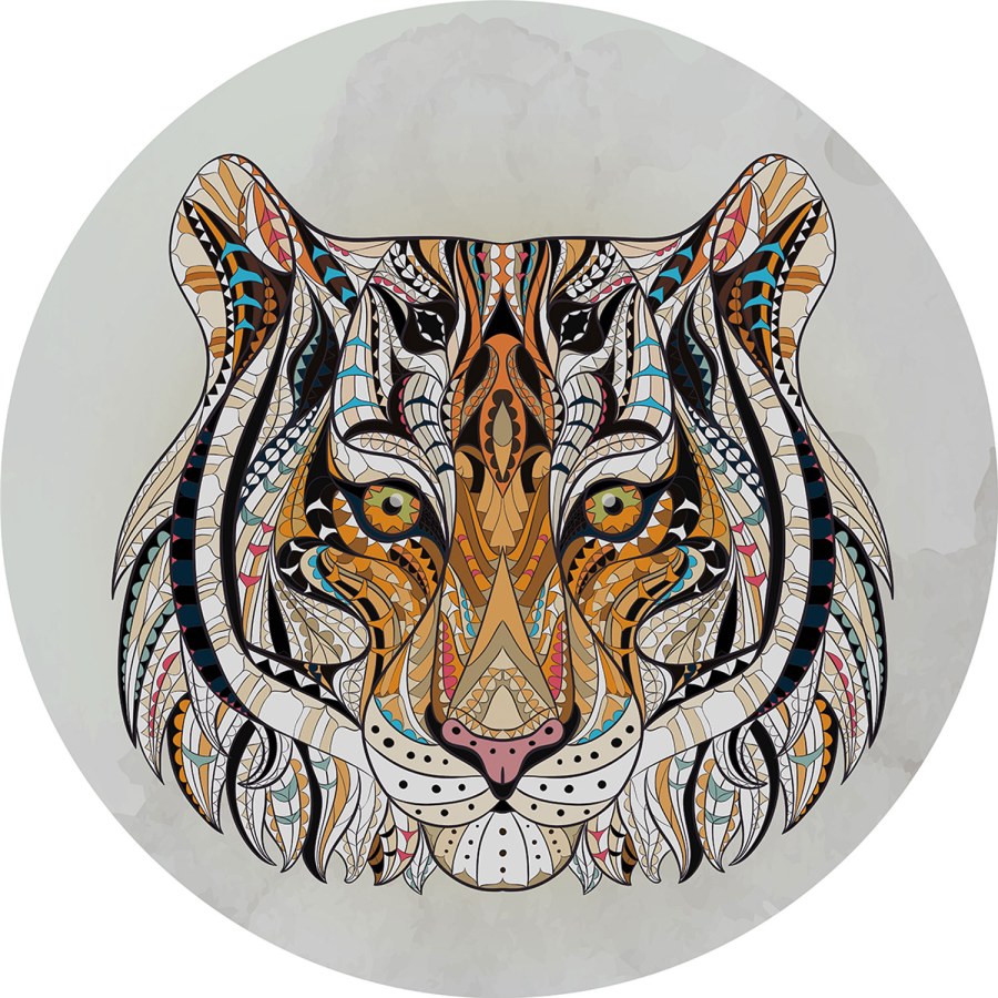 Předklížená vliesová tapeta na zeď, dekorace Tygr, PLC018, Platinum Shapes, Decoprint - Vliesové tapety