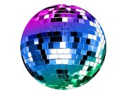 Předklížená dekorace Disco koule GVC24310, 100 x 100 cm, Good Vibes, Decoprint