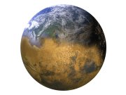 Předklížená dekorace Zeměkoule GVC24311, 100 x 100 cm, Good Vibes, Decoprint