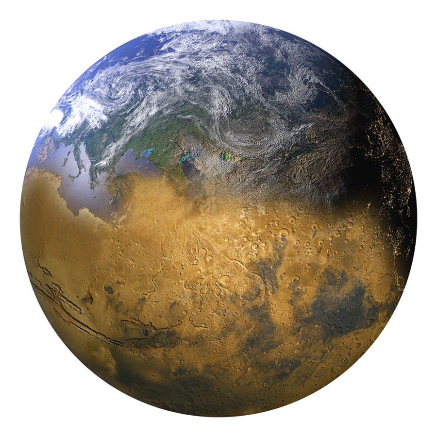 Předklížená dekorace Zeměkoule GVC24311, 100 x 100 cm, Good Vibes, Decoprint - Papírové tapety