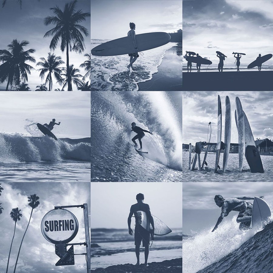 Modrá vliesová tapeta Surfing 138954, Regatta Crew, Esta Home - Tapety na zeď