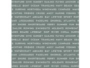 Vliesová tapeta šedá s nápisy 138960, Regatta Crew, Esta Home