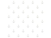 Vliesová tapeta bílá, stříbrné kotvy 138964, Regatta Crew, Esta Home Tapety Yara - Esta Home