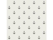 Tapety Yara Tapety na zeď - Přírodní vliesová tapeta na zeď, černé kotvy 128873, Regatta Crew, Esta Home Přírodní vliesová tapeta na zeď, černé kotvy 128873, Regatta Crew, Esta Home