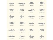 Tapety Yara Tapety na zeď - Vliesová tapeta bílá, lana, uzly 136462, Regatta Crew, Esta Home Vliesová tapeta bílá, lana, uzly 136462, Regatta Crew, Esta Home