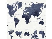 Vliesová tapeta na zeď mapa světa 138972, Regatta Crew, Esta Home Tapety Yara - Esta Home