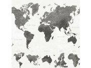 Vliesová tapeta na zeď mapa světa 138973, Regatta Crew, Esta Home