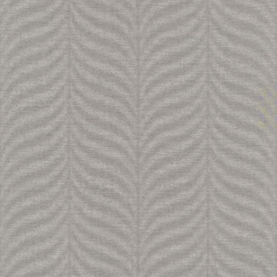 Šedo-hnědá vliesová tapeta, grafický vzor peříček EE1307, Elementum, Grandeco - Vliesové tapety