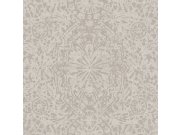 Hnědo-béžová vliesová tapeta na zeď, damaškový vzor EE3103, Elementum, Grandeco