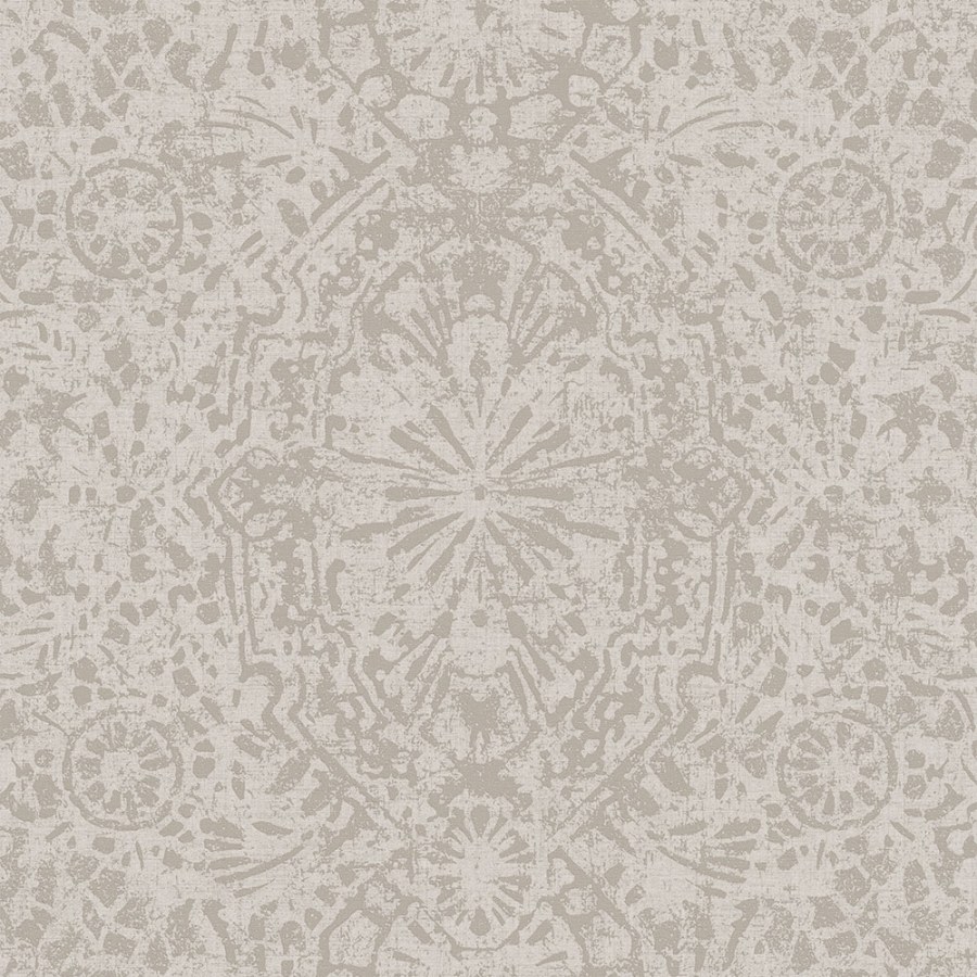 Hnědo-béžová vliesová tapeta na zeď, damaškový vzor EE3103, Elementum, Grandeco - Vliesové tapety