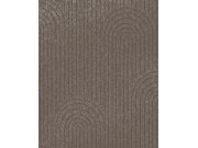 Hnědá vliesová geometrická tapeta na zeď, 312436, Aftifact, Eijffinger Tapety Yara - Eijffinger