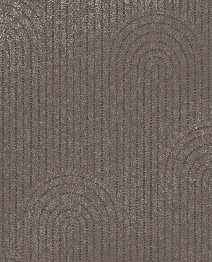 Hnědá vliesová geometrická tapeta na zeď, 312436, Aftifact, Eijffinger - Vliesové tapety