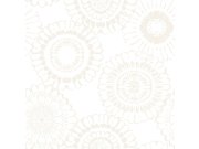 Metalická šedo-bílá vliesová květinová tapeta na zeď 138910, Little Bandits, Esta