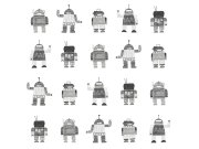 Vliesová tapeta na zeď dětská, Roboti 138939, Little Bandits, Esta
