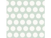 Vliesová tapeta na zeď zelená s bílými puntíky 128711, Little Bandits, Esta