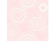 Tapety Yara Tapety dle materiálu Vliesové tapety - Bílo-růžová vliesová květinová tapeta na zeď 128860, Little Bandits, Esta Bílo-růžová vliesová květinová tapeta na zeď 128860, Little Bandits, Esta