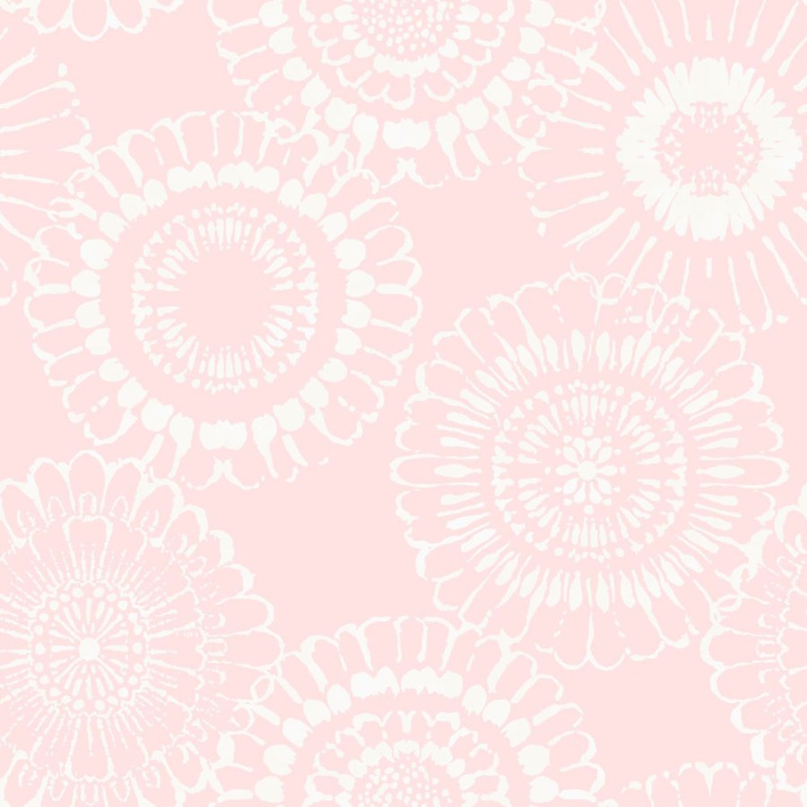 Bílo-růžová vliesová květinová tapeta na zeď 128860, Little Bandits, Esta - Vliesové tapety