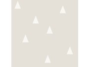 Vliesová tapeta na zeď šedá s bílými trojúhelníky 128867, Little Bandits, Esta