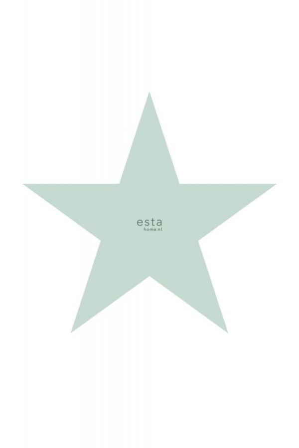 Bílá vliesová obrazová tapeta na zeď, zelená hvězda 158841, 1,86 x 2,79 m, Little Bandits, Esta - Vliesové tapety