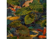 Vliesová tapeta na zed, ryby mezi lekníny WL2402, Wanderlust, Grandeco