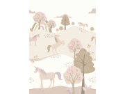 Dětská vliesová fototapeta s jednorožci, 159238, To the Moon and Back, Esta Home