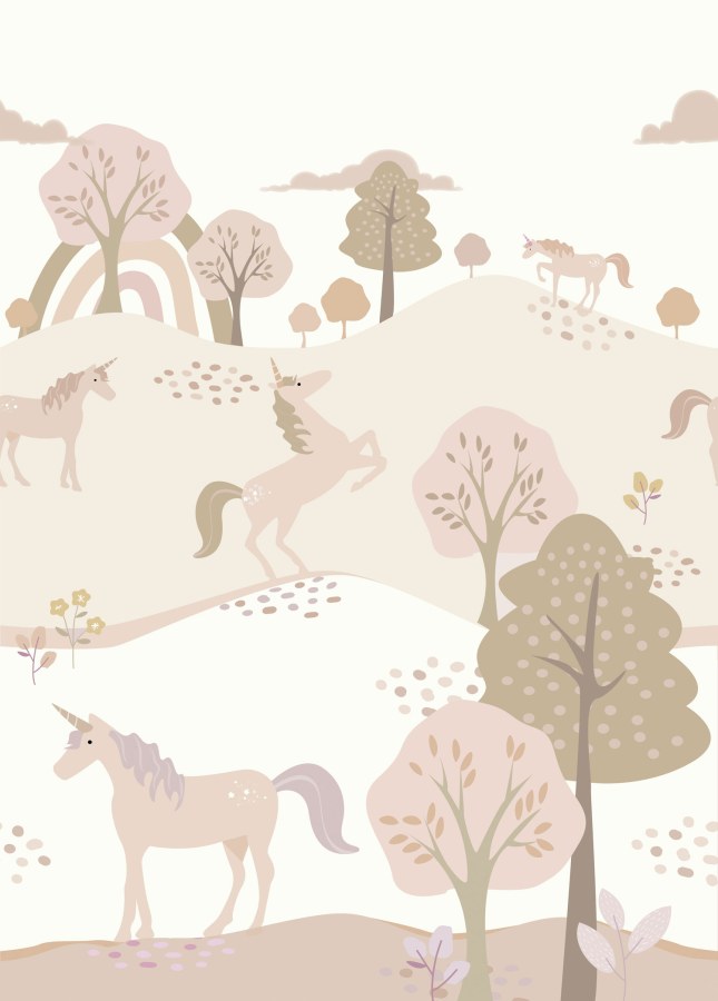 Tapety Yara - Tapety dle materiálu - Vliesové tapety - Dětská vliesová fototapeta s jednorožci, 159238, To the Moon and Back, Esta Home Dětská vliesová fototapeta s jednorožci, 159238, To the Moon and Back, Esta Home - Vliesové tapety