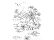 Dětská vliesová fototapeta s dinosaury, 159237, To the Moon and Back, Esta Home