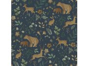 Tapety Yara Tapety dle materiálu Vliesové tapety - Modrá dětská vliesová tapeta se zvířátky, 139588, To the Moon and Back, Esta Home Modrá dětská vliesová tapeta se zvířátky, 139588, To the Moon and Back, Esta Home