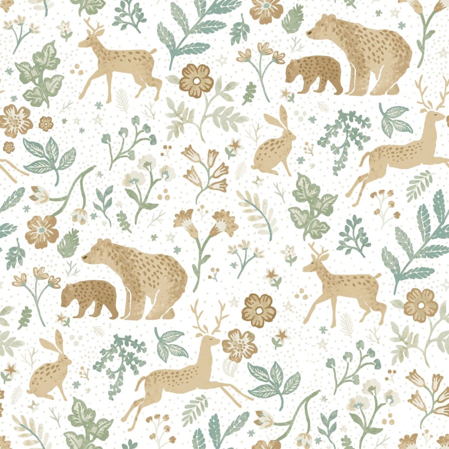 Dětská vliesová tapeta se zvířátky, 139586, To the Moon and Back, Esta Home - Vliesové tapety